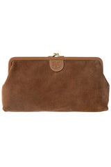 Suede Donna Clutch