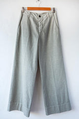 Twill Crop Wide Leg