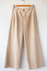 Twill Crop Wide Leg