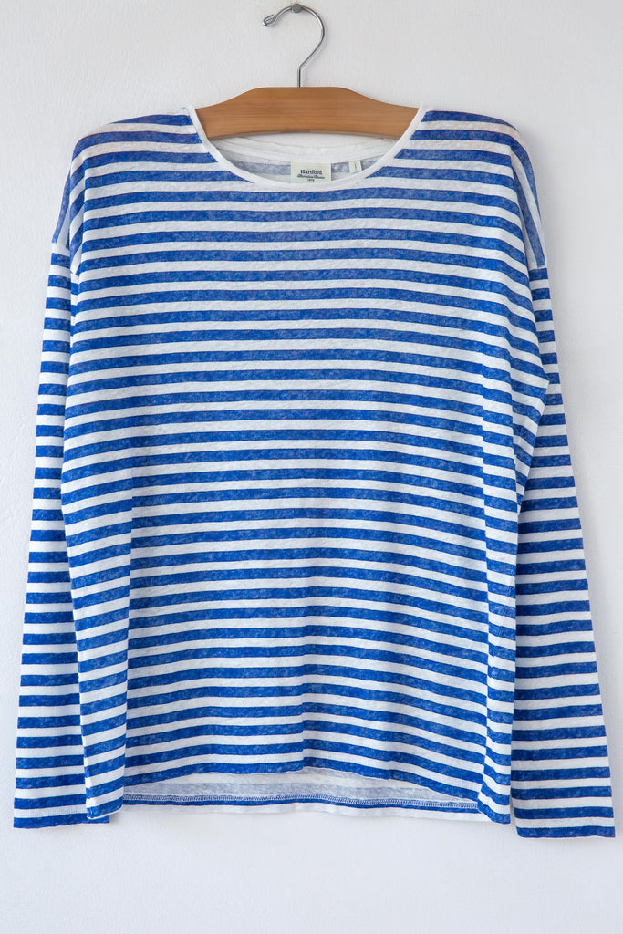 Tarika Linen Stripe L/S Tee