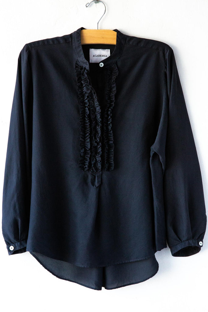 Camilla Silk Ruffle Shirt