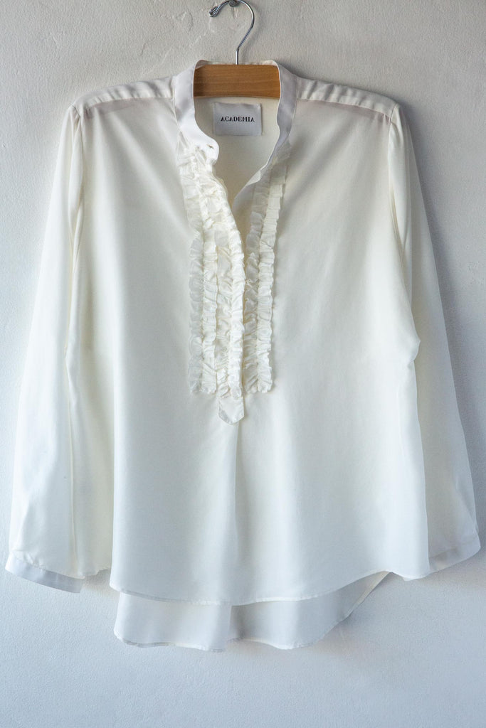 Camilla Silk Ruffle Shirt