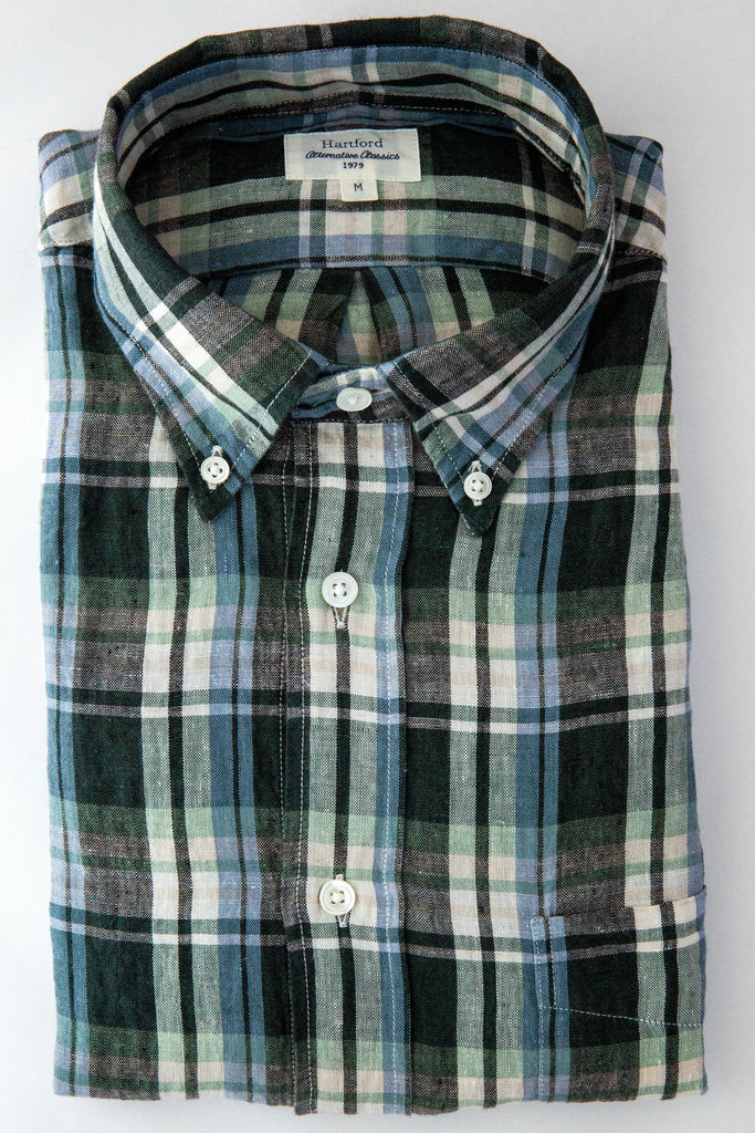 Pitt Madras Linen Shirt