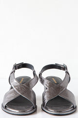 Metallic Bomber Sandal