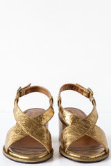 Metallic Bomber Sandal