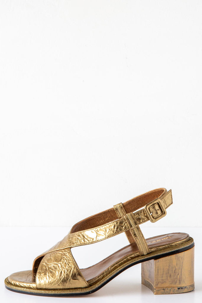 Metallic Bomber Sandal