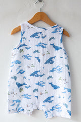 Watercolor Whales Romper