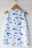 Watercolor Whales Romper