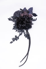 Floral Crochet Dual Clip Corsage