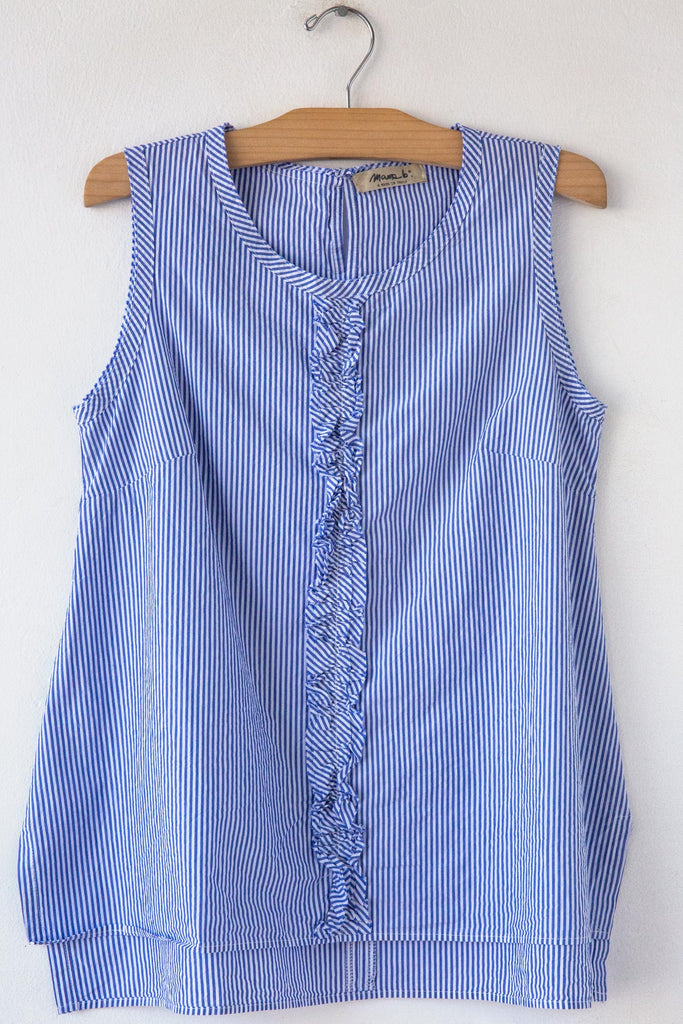 Ora Ruffle Stripe Shirt