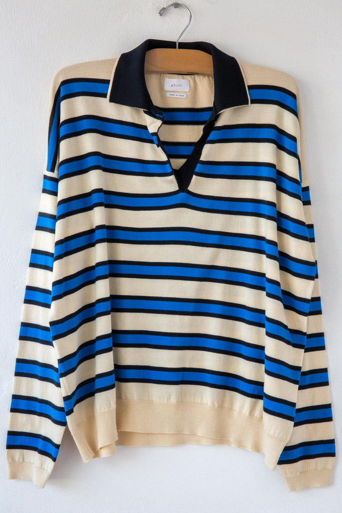 Oversize Stripe Polo