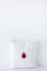 Ladybug Emb Cushion