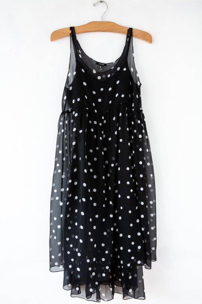 Gathered Dot SL Dress