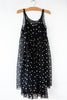 Gathered Dot SL Dress
