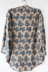 Pleated Floral Shirt