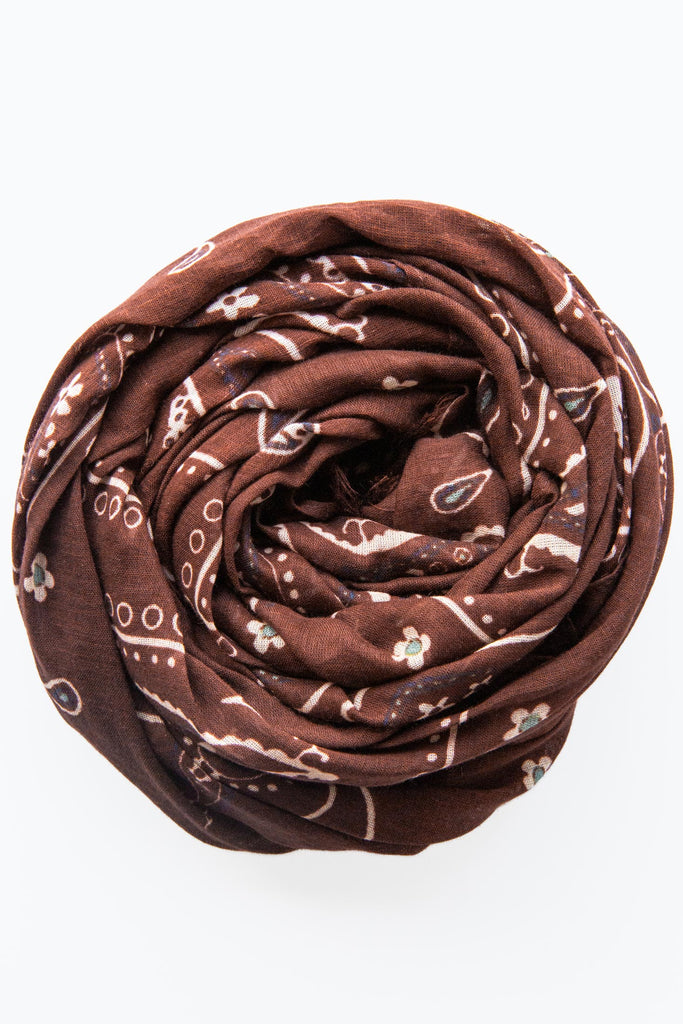 Bandana Print Scarf