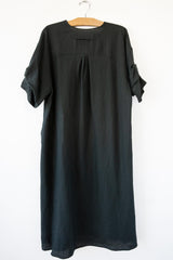 Linen Knot Sleeve Dress