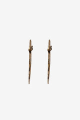 Pia Hammered Hoops