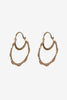 Pia Hammered Hoops