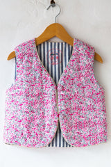 Floral/Stripe Vest
