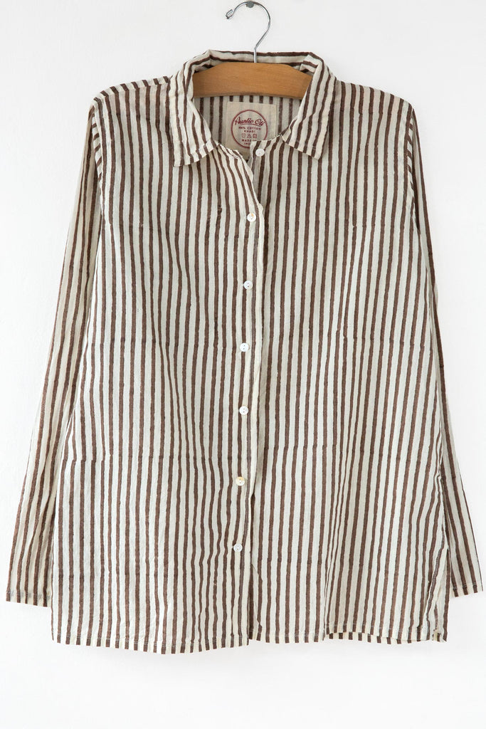 Button Up Stripe Shirt