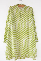 Collared Lattice Kurta