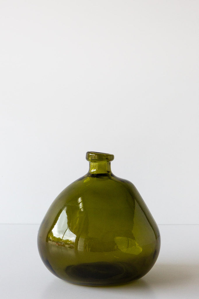 Round Blown Glass Vase