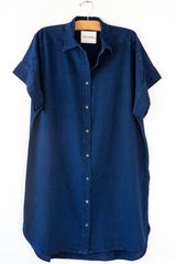 Turn-up Denim Shirtdress