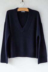 Merino/Cashmere V Neck