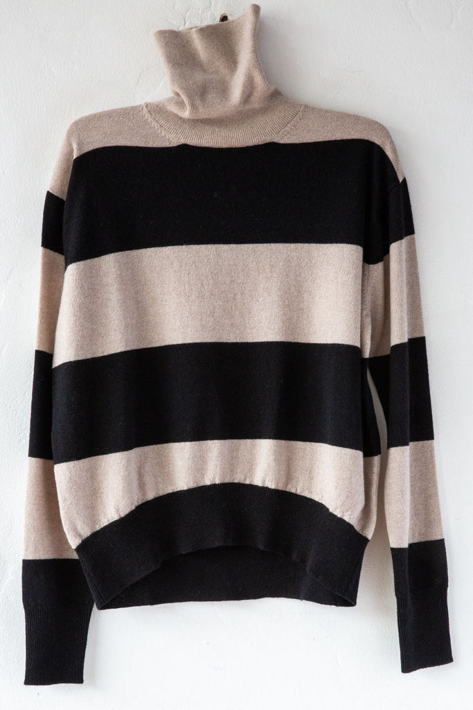 Stripe Turtleneck