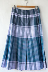 Madras Pleat A Line Skirt