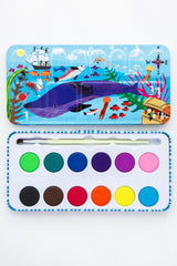 Sea Watercolor Tin