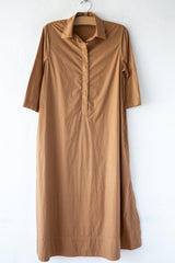 3/4 Sleeve Button Dress