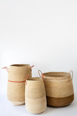 Handled Stripe Basket