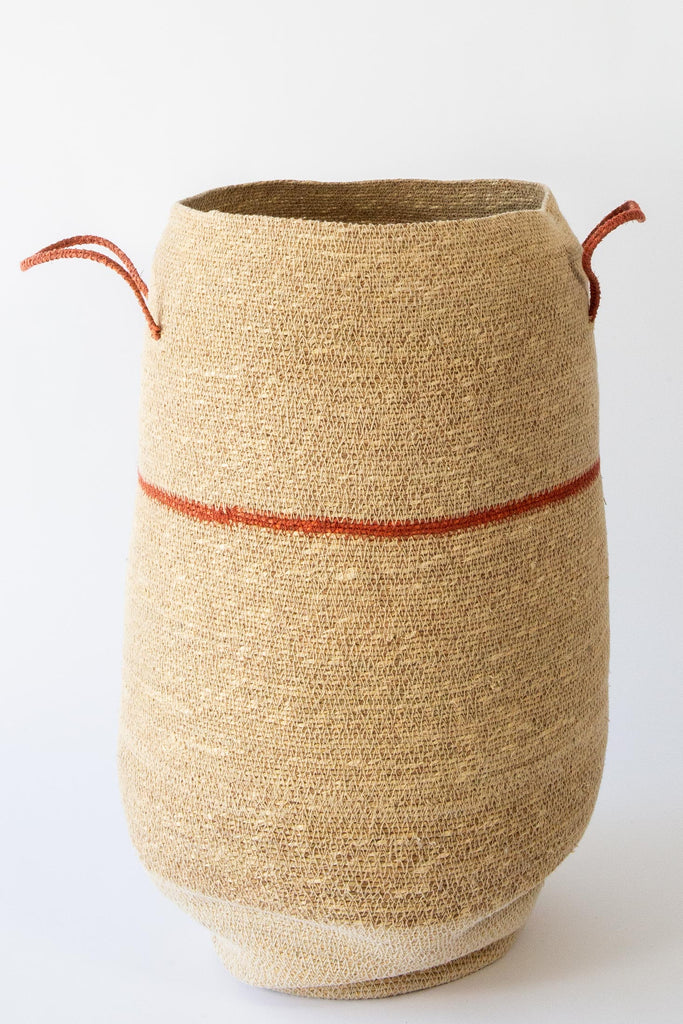 Handled Stripe Basket