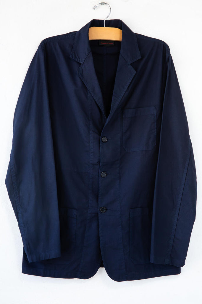 Three Button Cotton Blazer