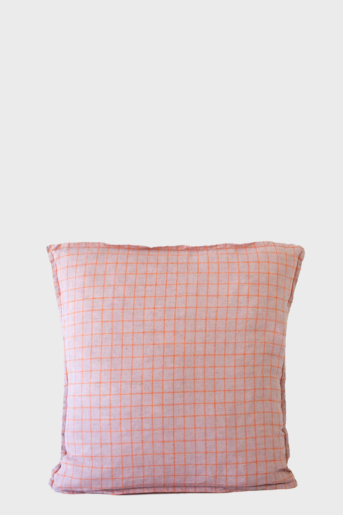 Linen Check Cushion