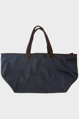 Canvas/Seersucket Zip Tote