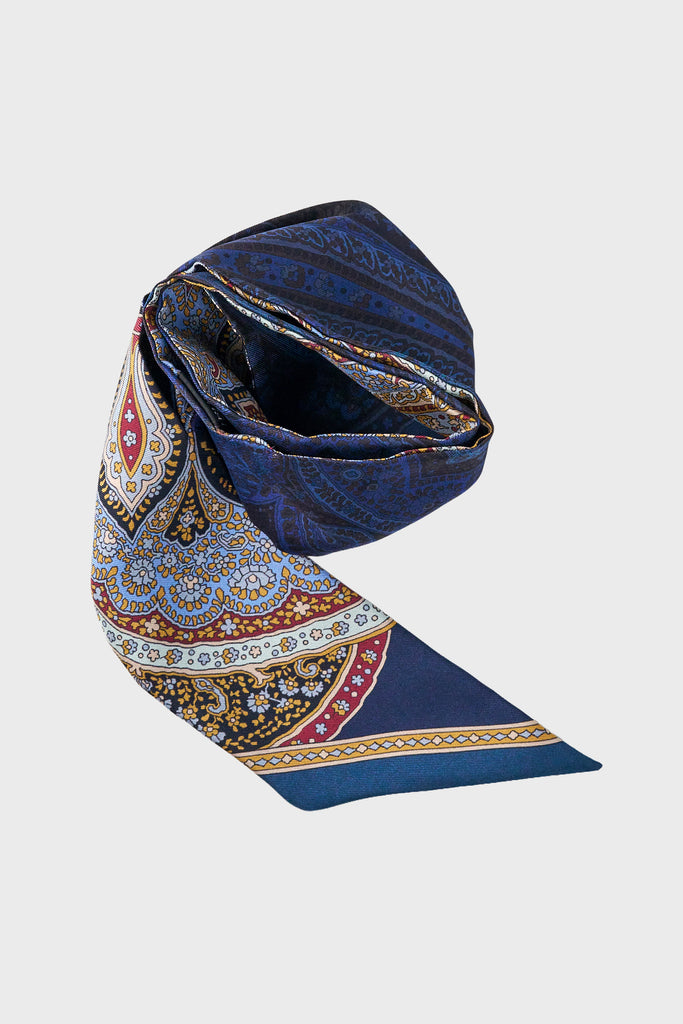 Silk Paisley Thin Scarf