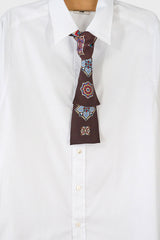 Silk Leaves Thin Scarf