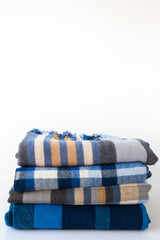 Plaid Blanket Indigo
