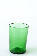 Flared Water Glass Green
