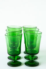 Stemmed Glass Green