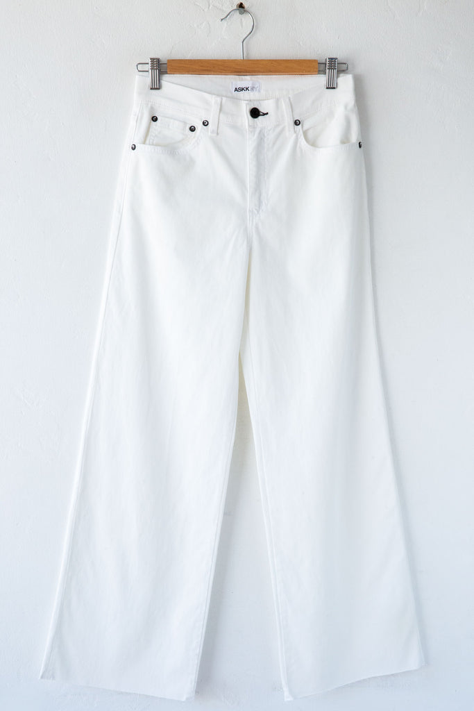 Twill Crop Wide Leg