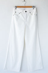 Twill Crop Wide Leg