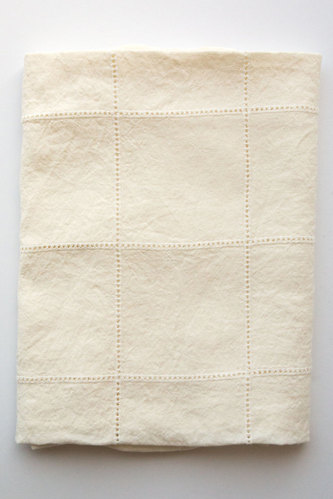 Como Tablecloth Blanc