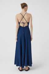 Denim Strap Maxi Dress