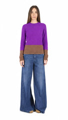 Bicolor Cashmere Sweater