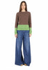 Bicolor Cashmere Sweater