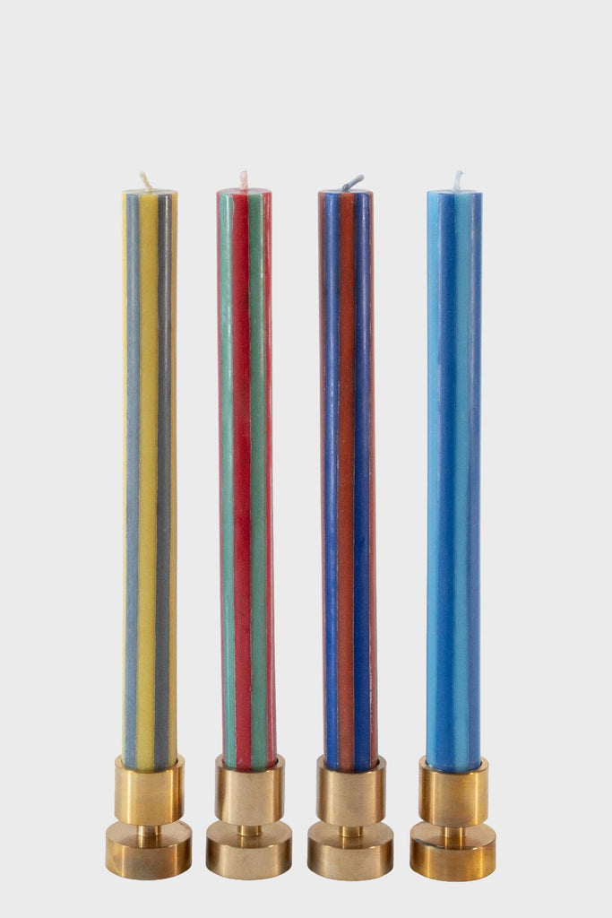 Stripe Taper Candlesticks